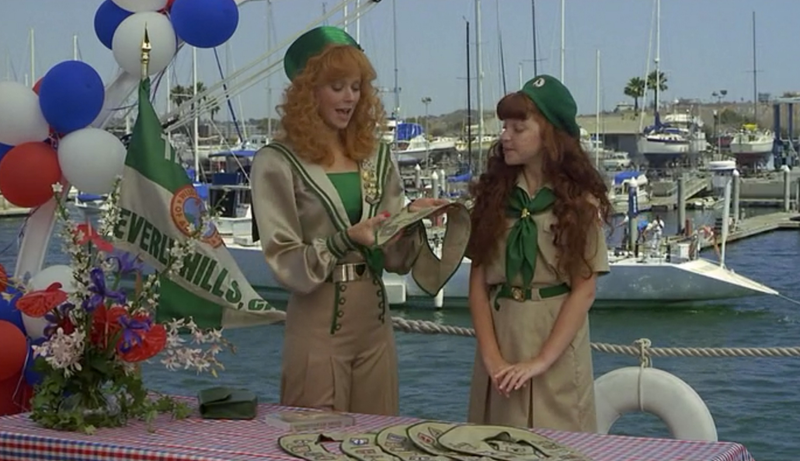 Illustration for article titled Every Outfit Shelley Long Wears in Troop Beverly Hills, Ranked